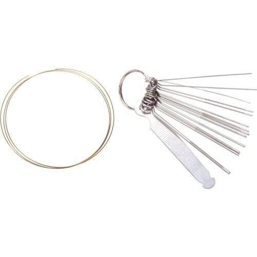 8Ft Golden Copper Fret Wire For Mandolin Banjo Cigar Box Guitar 1.5Mm & Guitar Nut Slotting Bridge Pin Hole Slot File