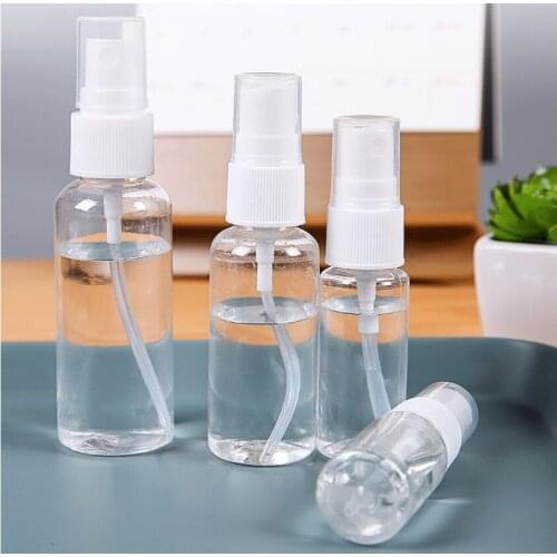 1pcs Refillable Bottles Travel Transparent Plastic Perfume Atomizer Empty Small Spray Bottle 10/20/30/50/60/100ml