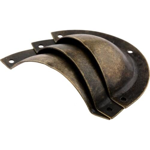 1pc Furniture Handle 89*44mm Shell Handle Pull Knobs Cupboard Antique Hardware Door Handle