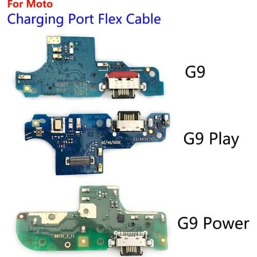 50Pcs/Lots Charger Board PCB Flex For Motorola Moto G9 / G9 Play USB Port Connector Dock Charging Cable Ribbon