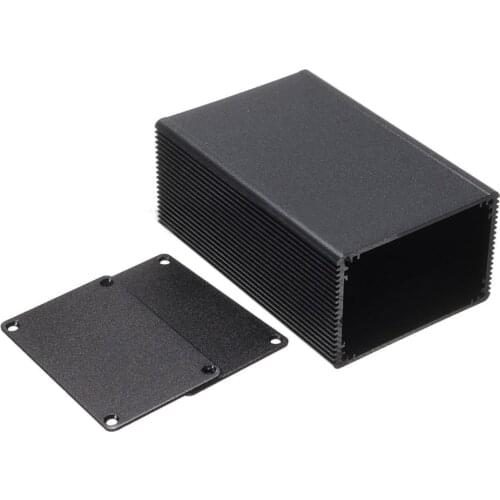 100*66*43mm Black Aluminum Electronic Box Instrument Meter Enclosure Case