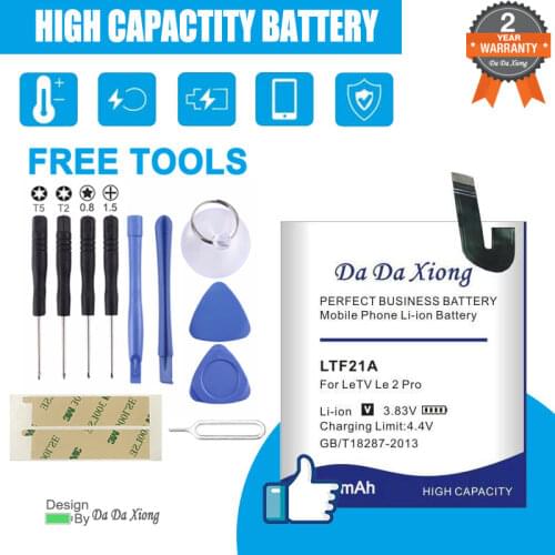 Da Da Xiong 5700mAh LTF21A Battery for Letv LeEco Le 2 X620 Battery Replacement LTF21A For Letv Le 2 Pro / Letv X520