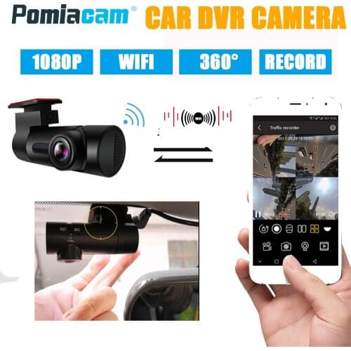 G6 Dash Camera WIFI Car DVR 360 degree Wide Angle Full HD 1080P Night Vision Car DVR Dash Cam video record