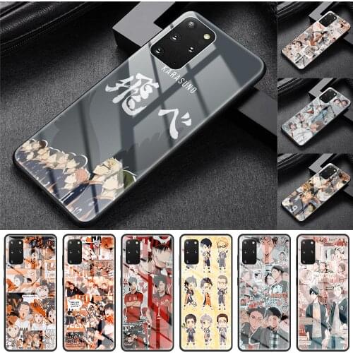 Case For Samsung Galaxy S10 Lite S20 Ultra FE S9 S8 Plus S10e A71 A51 A50 Tempered Glass Phone Cover Haikyuu Hinata Attacks