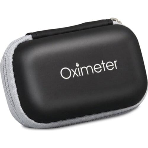 Black/Red Finger Pulse Oximeter Protective Case Portable Oximeter Storage Bag Overall Style Simple Generous Health Tools