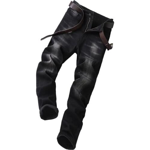 2021 New Autumn Top Brand Clothing High Quality Jeans Mens Loose Fit Denim Jeans