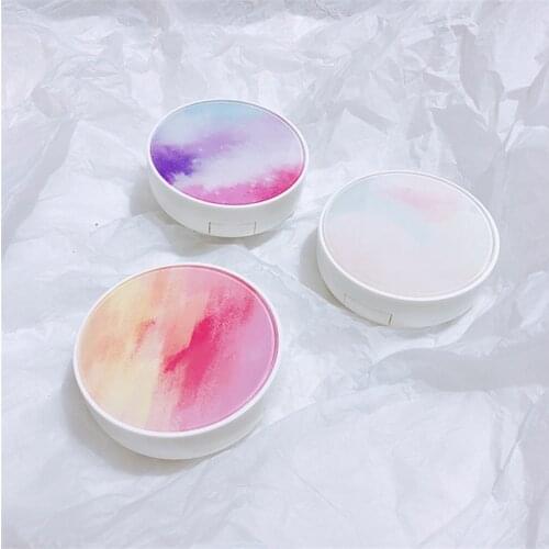 Sunrise Galaxy Gradient Color Contact Lens Case With Mirror Portable Women Eyewear Kit Container Contact Lenses Box Holder