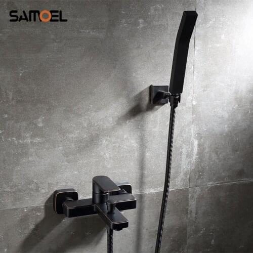 Classic High Quality Solid Brass Wall Mounted Black Shower Faucet Set ORB bath and Shower Faucet SF1042