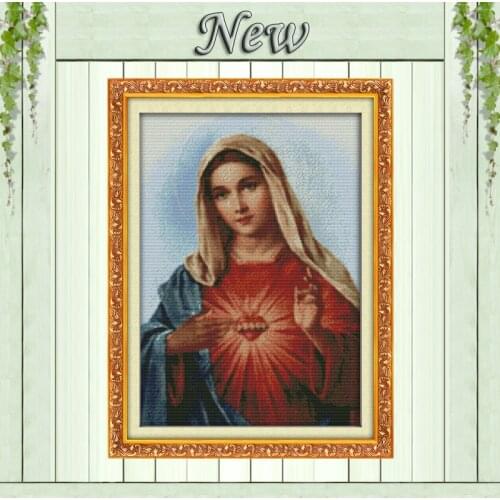 Sacred Heart Christian Jesus DIY Decor 11CT counted printed on canvas kits 14CT DMC Cross-Stitch needlework Sets full embroidery