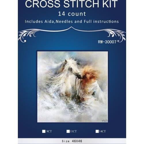 Top Quality Beautiful Lovely Counted Cross Stitch Kit Similar Dim cross stitch Similar DMC similar dim Girl with horse 30007
