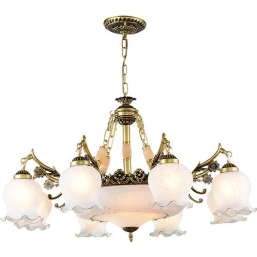 New Hot genuine zinc vintage bedroom lamp LED Chandelier lights Top novelty Indoor Lights wedding decoration kitchen light WF