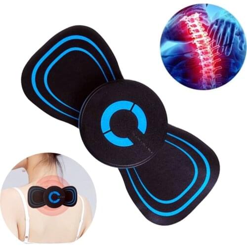 Portable Mini Electric Neck Massager Cervical Spine Massage Patch Pain Relief Vibration Muscle Relaxation Shoulder Back Massager