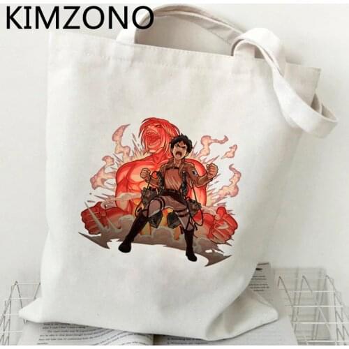 Attack on Titan shopping bag bolso cotton tote recycle bag handbag grocery bag boodschappentas bolsa compra sac tissu