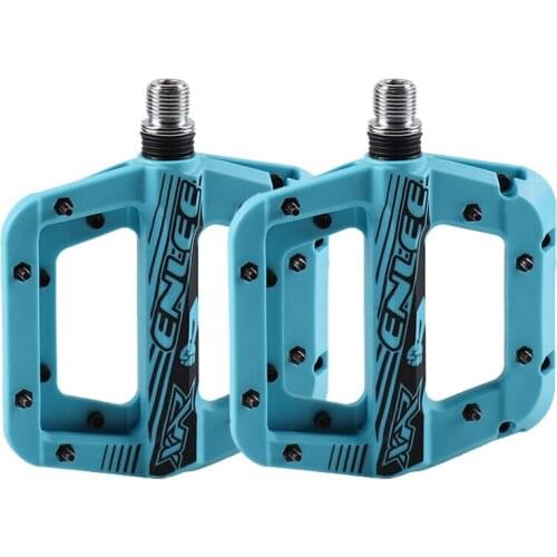 Ultralight Flat MTB Pedals High Density Nylon Bicycle Pedal Bmx Mountain Bike Platform Pedals Sealed Bearings Anti-slip Nails