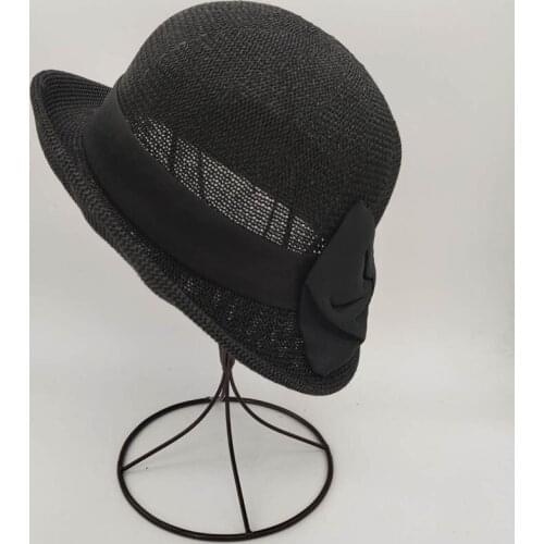 VISROVER Simple Beach butterfly ribbon Summer Hat Female Casual butterfly Sun Hat Women Brim matched Ribbon cotton Cap Beach Hat