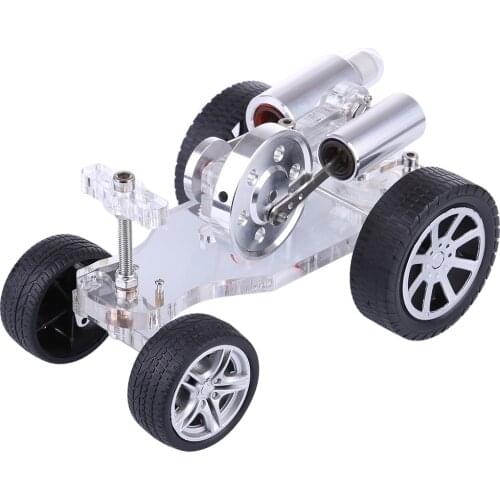 Tank Type Stirling External Gas Turbine Engine Model Stirling Physical Experiment Engine with Advanced Rubber Wheel