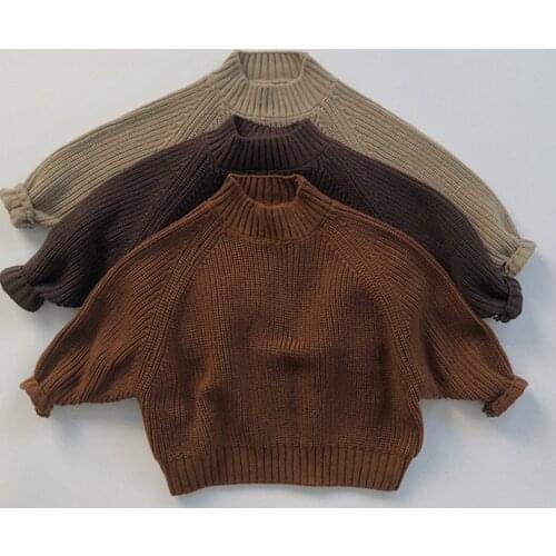 Korean Style Baby Girls Boys Knitting Pullover Sleeveless Autumn Winter Kids Solid Color Pullovers Baby Girls Boys Clothes