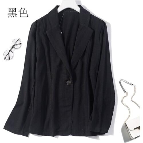 Womens 100% Silk Spun Silk White One Button Blazer Jacket office work one size JN563