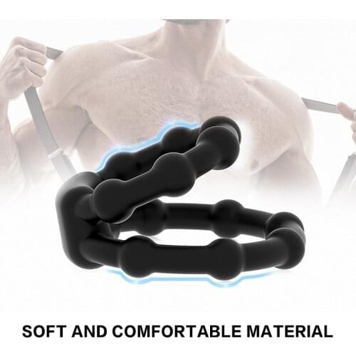 Sex Toy for Men Masturbator Silicone Erection Ring Delay Premature Ejaculation Penis Enlargement Durable Male Erection Ring