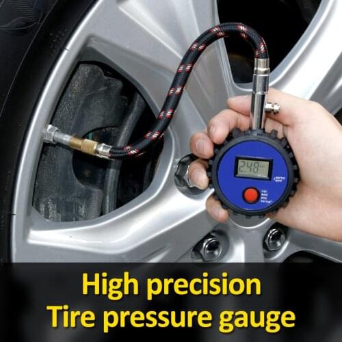 1Pc New Universal Car Tire Pressure Gauge Digital Tire Pressure Detector Car Air Tire Pressure Instrument Car Tire Repair Tools