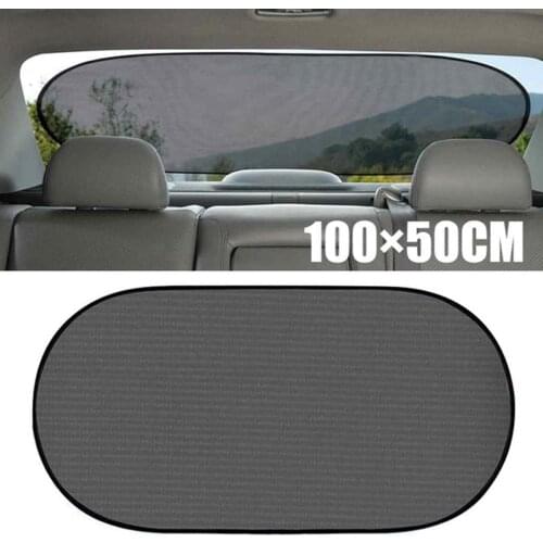 100x50cm Universal Car Rear Window Mesh Sunshade Sun Shield UV Protection Cover