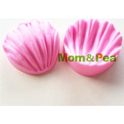 Mom&Pea 1090 Free Shipping Petal Silicone Press Mold Cake Decoration Fondant Cake 3D Mold Food Grade