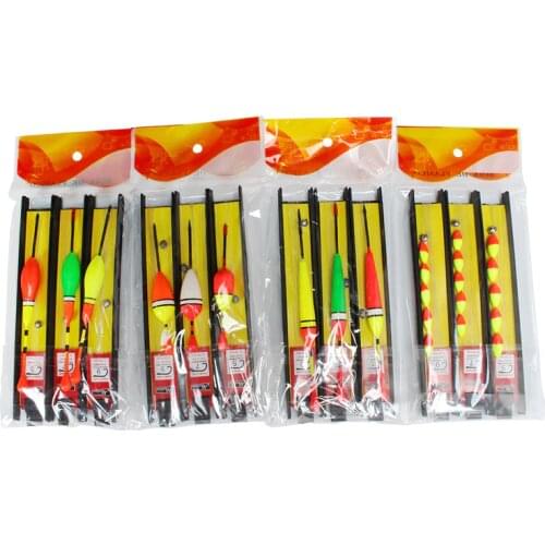 3pcs/lot Carp Fishing Line Bobber Group Fish Float Fishing Tackle China Hook Buoy Fish Floating Tiple Suit Accessories