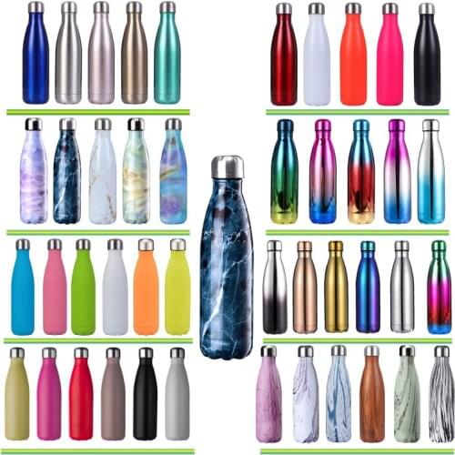 500ml Double-Wall Insulated Stainless Steel Thermos Mug Coke Shape Sport Water Bottle For Girls Vacuum Flask Travel Mug Cup