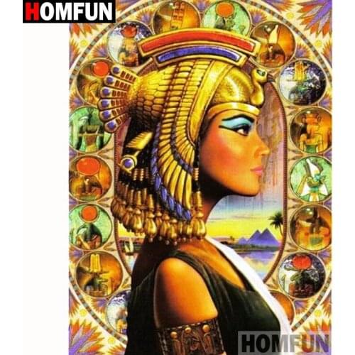 HOMFUN Full Square/Round Drill 5D DIY Diamond Painting "Beauty character" Embroidery Cross Stitch 5D Home Decor Gift A18093