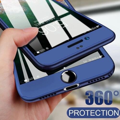 Luxury 360 Full Body Protective Hard PC Case for iPhone 7 8 6S 6 Plus 5 5S SE XS Max X XR Phone Case for iPhone 11 Pro Max Cover