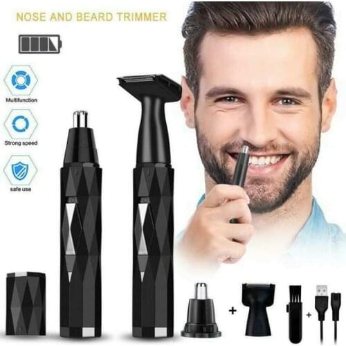 Electric Nose Hair Trimmer Shaving Nose Ear Hair Eyebrow Clipper Shaver Nose Cleaner Washable For Men Multifunctional Removal