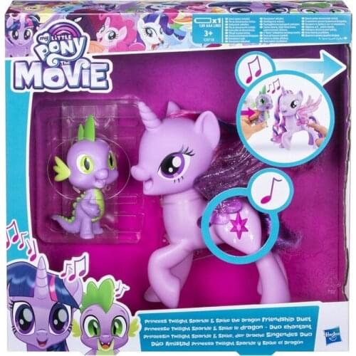 Hasbro My Little Pony Great Movie Series Music Pony Rainbow Dash Starlight Glimmer C0718 Spike Girl Toy Set