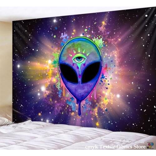Alien witchcraft Tapestry Hippie Carpet Room Trippy Tapestry Wall Hanging Witchcraft tapiz Dropship hippie deco wall hanging