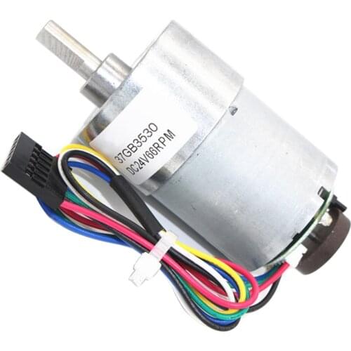 Micro DC Permanent Magnet Hall Encoder Geared motor 12V 24V In High Torque DC Motor 5-1230RPM Reversed And Speed Can Be Measured