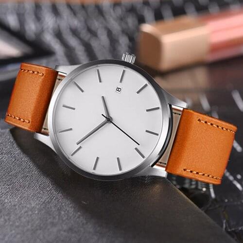 Fashion Casual Mens Watch Sports Simple Watch Mens Watch Leather Clock Erkek Kol Saati relogio masculino reloj hombre 2020