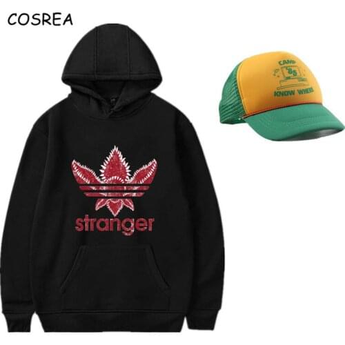 New Fashion Stranger Things Cap Clothing Dustin Nancy Wheeler Hoodie Sweatshirt hooded Men/Women Hip Hop Plus Size Streetwear