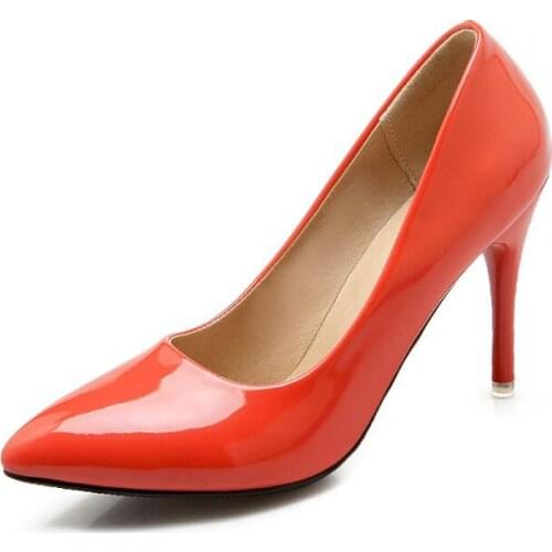 The new 2017 documentary shoes joker super sexy pointed high-heeled fine small yards 30 shallow mouth shoes 1219-48