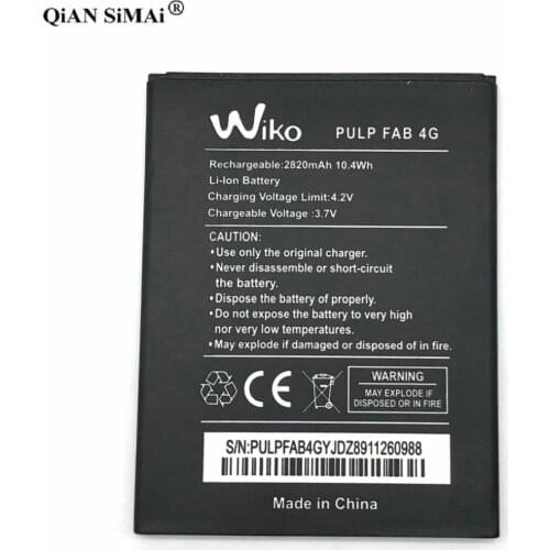 New High Quality 2820mAh battery For Wiko Pulp FAB 4G phone