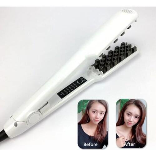 Professional corrugated hair crimping iron Hair Fluffy Tool Wet And Dry Using Constant Temperature Anti-Winding 10s Fast Heating