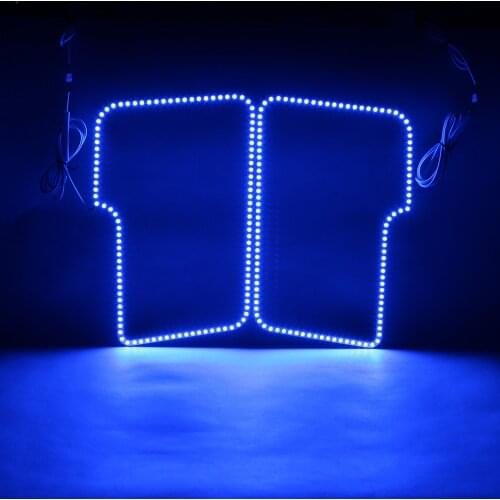 RGB Angel Eyes Multi-Color LED Ring Turnning Light DRL Car Headlight Taillight Angel Eyes For Ford F150 2009-2014