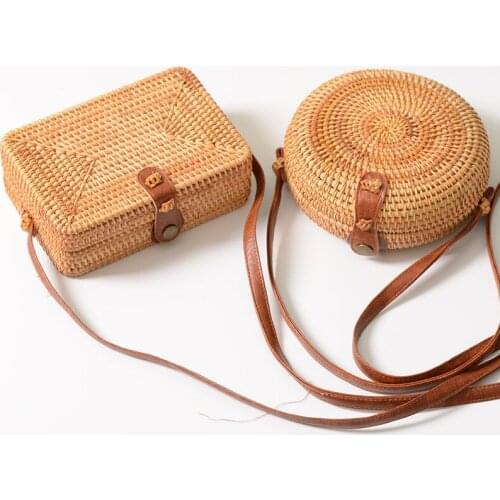Rattan Bag 2020 Ins New Product Fashion Casual Travel Camp High Quality Unisex Crossbody Bags