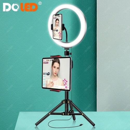 Photo Studio Photographic Lighting Mobile Circle Lamp Selfie Ring Light with Stand for Tik Tok YouTube Video Makeup Ringlight