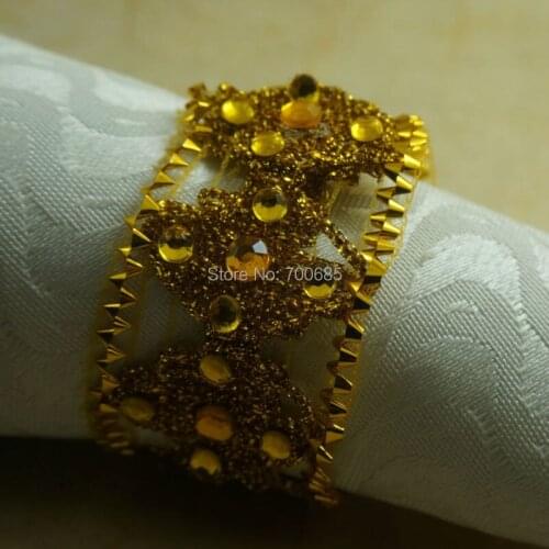 Gold napkin ring, cheap napkin holder