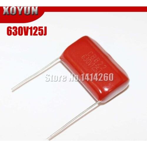10PCS 630V125J 630V1.2UF 630V 125J Pitch 27mm CBB Polypropylene Film Capacitor