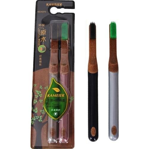 2pcs Eco-Friendly Ultra-fine Toothbrush Soft Bristle Adults PP Handle Toothbrush Daily Cleaning Brush Oral Care Tools Supplies