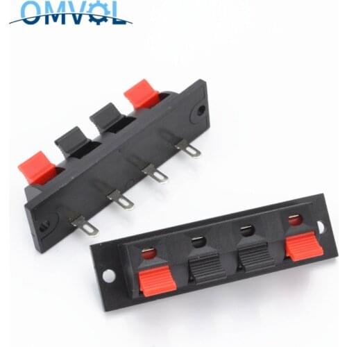 5pcs Single Row 4 Pin 4 Position Speaker Terminal Board Connectors