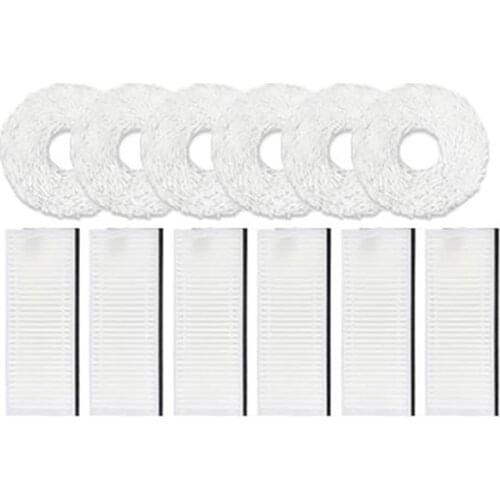 HOT！-Replacement Parts for Ecovacs DEEBOT N9 N9+ Self-Cleaning Robot Hepa Filter,Mop Rag Cloth Spare Accessories