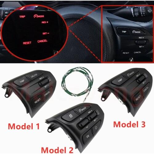 Multifunction Bluetooth Phone Cruise Control Volume Steering Wheel Button For KIA K2 RIO 2017 2018 2019 2020 2021 RIO X-line