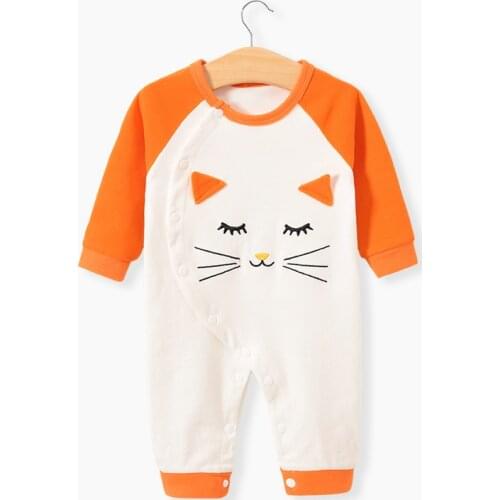 Little Baby Boy Girl Clothes Fall Onesie Cartoon Romper Cotton Clothing Infant Jumpsuit Newborn Cat Costume Pajamas Babygrow