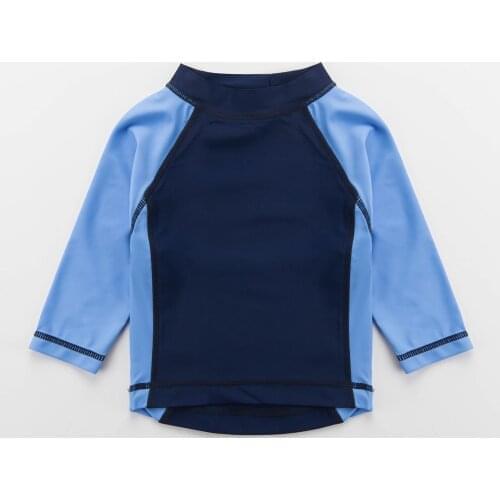 0-6Years Baby Boys Swimsuits One-piece Bathers Swimwear Solid Color Rash Guard Shirts Bathing Suit Accept Customized Beachwear